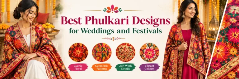 Best Phulkari Designs for Weddings and Festivals