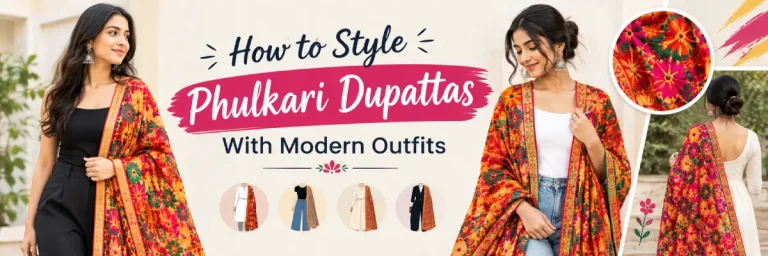 How to Style Phulkari Dupattas With Modern Outfits