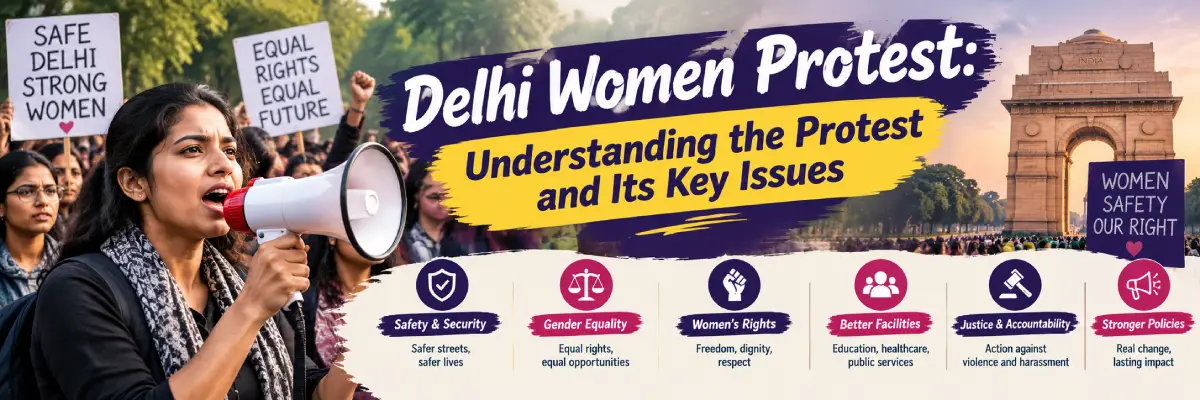 delhi women protest