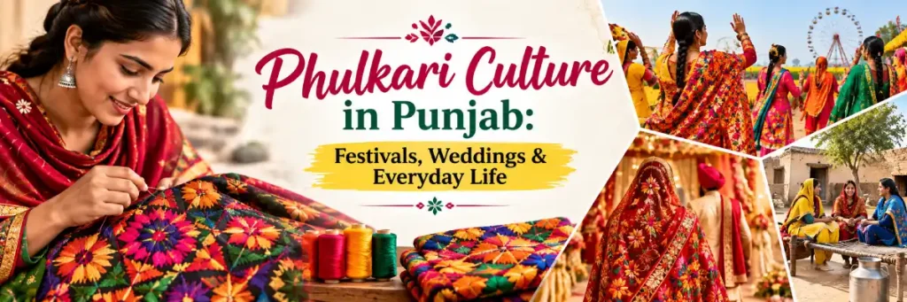 Phulkari Culture in Punjab: Festivals, Weddings & Everyday Life